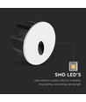3W Ø15cm LED step light - CCT, IP65, sort, rund, aluminium
