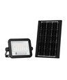 50W Solcelle LED projektør - 700lm, CCT 2000K-8000K, batteriindikator, sort, udendørs
