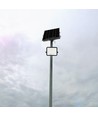10W Solcelle LED projektør - 1700lm, IP65, med solcelle og sensor
