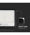 10W Solcelle LED projektør - 1700lm, IP65, med solcelle og sensor