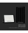 10W Solcelle LED projektør - 1700lm, IP65, med solcelle og sensor