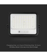 10W Solcelle LED projektør - 1700lm, IP65, med solcelle og sensor