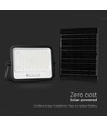 Vt-304w LED projektør 300W - med solpanel, CCT:7in1, sort hus, med batteriindikator, IP65