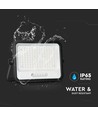 Vt-304w LED projektør 300W - med solpanel, CCT:7in1, sort hus, med batteriindikator, IP65