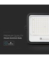 Vt-304w LED projektør 300W - med solpanel, CCT:7in1, sort hus, med batteriindikator, IP65