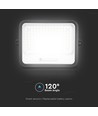 Vt-304w LED projektør 300W - med solpanel, CCT:7in1, sort hus, med batteriindikator, IP65