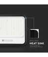 400W Solcelle LED projektør, 7-i-1 CCT - IP65, sort, LiFePO4 batteri, inkl. solpanel og batteriindikator
