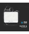 400W Solcelle LED projektør, 7-i-1 CCT - IP65, sort, LiFePO4 batteri, inkl. solpanel og batteriindikator