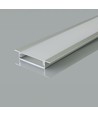 2000mm VT-71002 monteringssæt - med diffuser til LED-strip, indbygget, 40x10mm, sølv