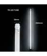 150 cm VT-015 rør 15W T8 - nano plast, ikke-roterbar, Cree chip, 6500K, 6 års garanti