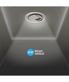 50W LED loftslampe, CCT 3-i-1 - Ø50,5cm, hvid/sort kant, inkl. fjernbetjening
