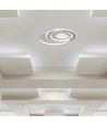 60W LED loftslampe, CCT - 50x42cm, hvid, inkl. fjernbetjening, dæmpbar, 4800lm