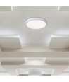 36W LED loftslampe med fjernbetjening - Ø39cm, CCT 3-i-1, hvid/sort kant, inkl. lyskilde