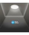 36W LED loftslampe med fjernbetjening - Ø39cm, CCT 3-i-1, hvid/sort kant, inkl. lyskilde