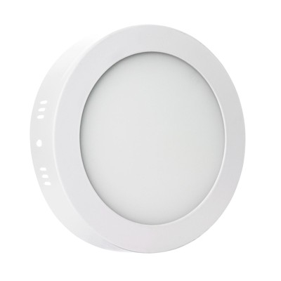 ALGINE ECO LED rund 230V 6W IP20 LOFTSPANEL HVID RAMME OVERFLADE – Kulør : Varm