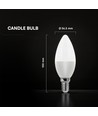 E14 6,5W LED kertepære - 600lm, Samsung LED chip, 200° lysspredning