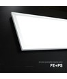 120x30 - 40W LED panel, 110lm/W - 4000K, hvid kant, indbygning/påbygning