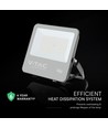 100W LED projektør - 135lm/W, Samsung LED chip, IP65, sort, udendørs