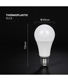 11W E27 LED pære - A60, 6 års garanti, Cree chip