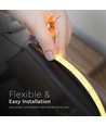 5m 12W/m LED strip, 168 LEDs/m - 24V, IP20, 140lm/W, 4000K, SMD2835