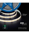 5m 18W/m LED strip, 238 LED/m - 24V, 135lm/W, IP20, kold hvid