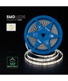 120 VT-2835 LED-lysbånd 10W/m - Cree-chip 4000K IP20 24V 8mm dobbelt PCB (10m/rulle) (pris pr. meter)