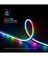 5m RGBIC Neon Flex LED sæt - 5V USB, Bluetooth app, fjernbetjening
