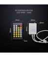 Infrarød controller - med fjernbetjening, til CCT Cree strips