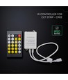 Infrarød controller - med fjernbetjening, til CCT Cree strips