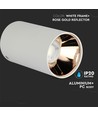 VT-882 lampe GU10 - rund, hvid, rosaguld