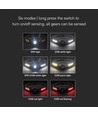 3W+5W genopladelig LED pandelampe - 470lm, 230° vidvinkel, IP44, inkl. batteri