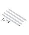 Indbygningsramme 60x60 paneler - Hvid, aluminium