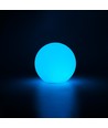 Ø8 cm RGB LED bold - Genopladelig, med fjernbetjening, IP66
