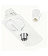 Lampeholder til 1-faset skinner - Hvid, 1F2W