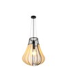420x500 mm VT-89010 hængelampe E27 - dekorativ, mat sort med beige, metalserie