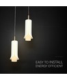2x5W LED Designer pendellampe - Ø15cm, 3000K, inkl. lyskilde