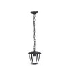 E27 havelampe i aluminium - IP44 udendørs, sort, 74cm høj, uden lyskilde