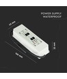 60W / 12V DC strømforsyning - 5A, IP67 vandtæt, 5 års garanti