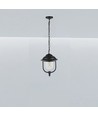850 VT loftlampe E27 - med klart PC-dæksel, sort