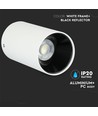 Vt-882 lampe gu10 - run, hvid+sort