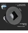 GU10 indbygningsspot, kvadratisk - Sort, aluminium, hul: Ø7,5 cm, mål: 8,3 x 8,3 cm, IP20