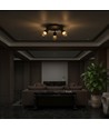 18W LED designer loftslampe - Ø30cm, 3000K, mat sort, IP20 indendørs
