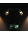 585x211mm VT-89012 loftlampe 12W - LED, dekorativ, 3000K, mat sort
