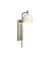 190x120x430 mm VT-89021 væglampe 10W - LED, dekorativ, 3000K, børstet nikkel + hvid