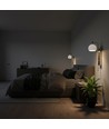 190x120x430 mm VT-89021 væglampe 10W - LED, dekorativ, 3000K, børstet nikkel + hvid