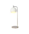 10W dekorativ LED bordlampe - Ø16 x 44 cm, 1200lm, børstet nikkel og hvid, 3000K