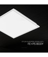 60x60 LED Panel, 40W - 120 lm/W, 5 års garanti, hvid kant