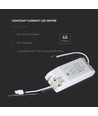 45W / 1050mA 0-10V dæmpbar LED driver - 0-10V signal interface, IP20, til LED paneler