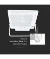 50W LED projektør med sensor, Samsung LED chip - IP65, hvid, 4000lm, 100 grader lysspredning