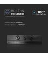 50W LED projektør med sensor, Samsung LED chip - IP65, hvid, 4000lm, 100 grader lysspredning